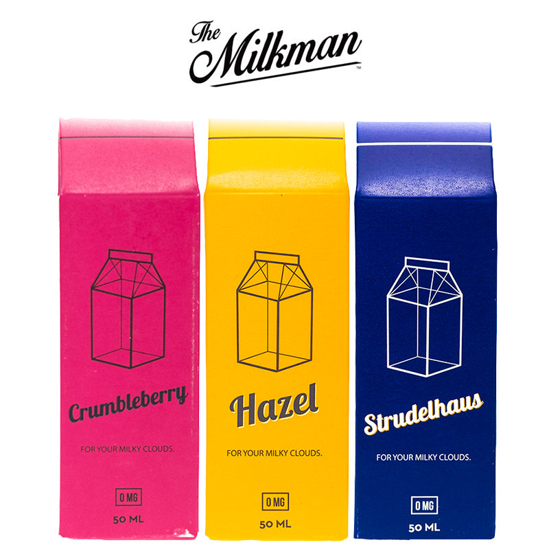 THE MILKMAN 50ML PREMIUM E LIQUID 70VG/30PG VAPE 0MG JUICE SHORT FILL THE MILKMAN 50ML PREMIUM E LIQUID 70VG/30PG VAPE 0MG JUICE SHORT FILL