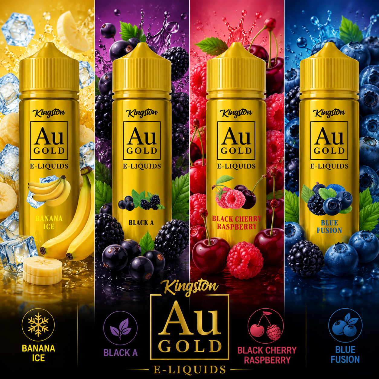 Kingston-au-gold-100ml-e-liquid-70vg-30pg-vape-0mg-juice-shortfill