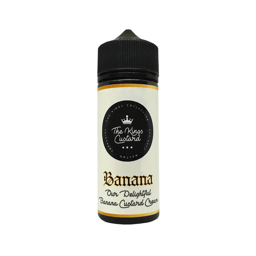banana-custard-the-kings-collection-e-liquid-100ml-70vg-30pg-vape-0mg-juice