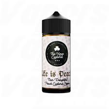 life-is-peachy-custard-the-kings-collection-e-liquid-100ml-70vg-30pg-vape-0mg-juice