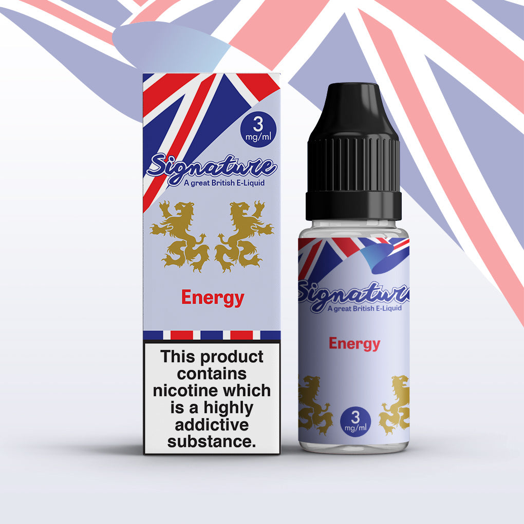 Energy by Signature 10 x 10ML E liquid 50VG Vape 3/6/12/18MG Juice Energy by Signature 10 x 10ML E liquid 50VG Vape 3/6/12/18MG Juice