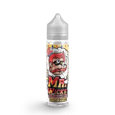 popcorn vape juice Raspberry and White Chocolate Popcorn by Mr Wicks 50ml Shortfill E Liq