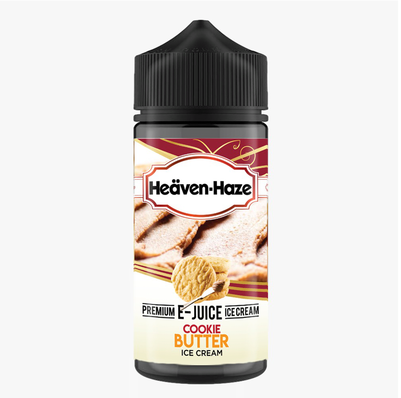 Cookie Butter Ice Cream By Heaven Haze 100ML E Liquid 70VG Vape 0MG Ju Cookie Butter Ice Cream By Heaven Haze 100ML E Liquid 70VG Vape 0MG Ju