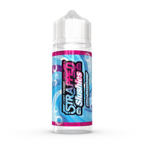 SLUSHIES - BLUE RASPBERRY BY STRAPPED 100ML E LIQUID 70VG VAPE 0MG JUI SLUSHIES - BLUE RASPBERRY BY STRAPPED 100ML E LIQUID 70VG VAPE 0MG JUI