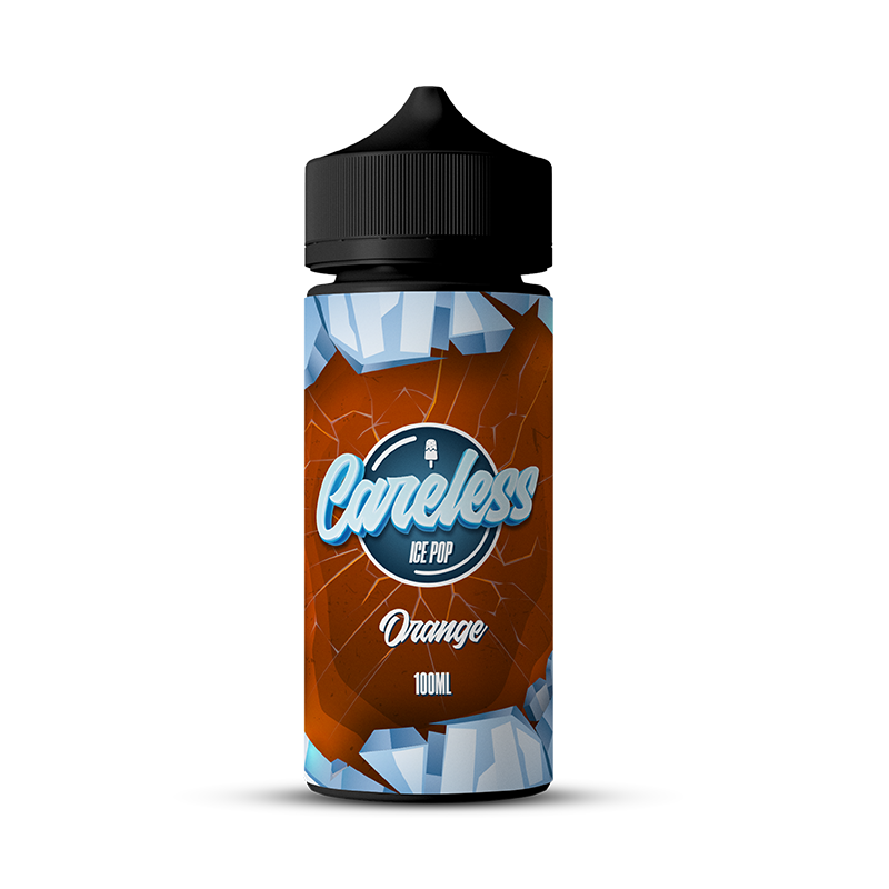 Ice Pop - Orange By Careless | 100ML E Liquid | 70VG Vape | 0MG Juice Ice Pop - Orange By Careless | 100ML E Liquid | 70VG Vape | 0MG Juice