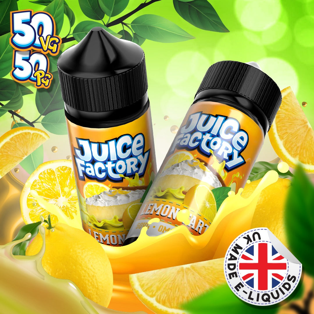 tart citrus vape juice Lemon Tart by Juice Factory. 100ML E-liquid, 0MG vape, 50VG/50PG juice