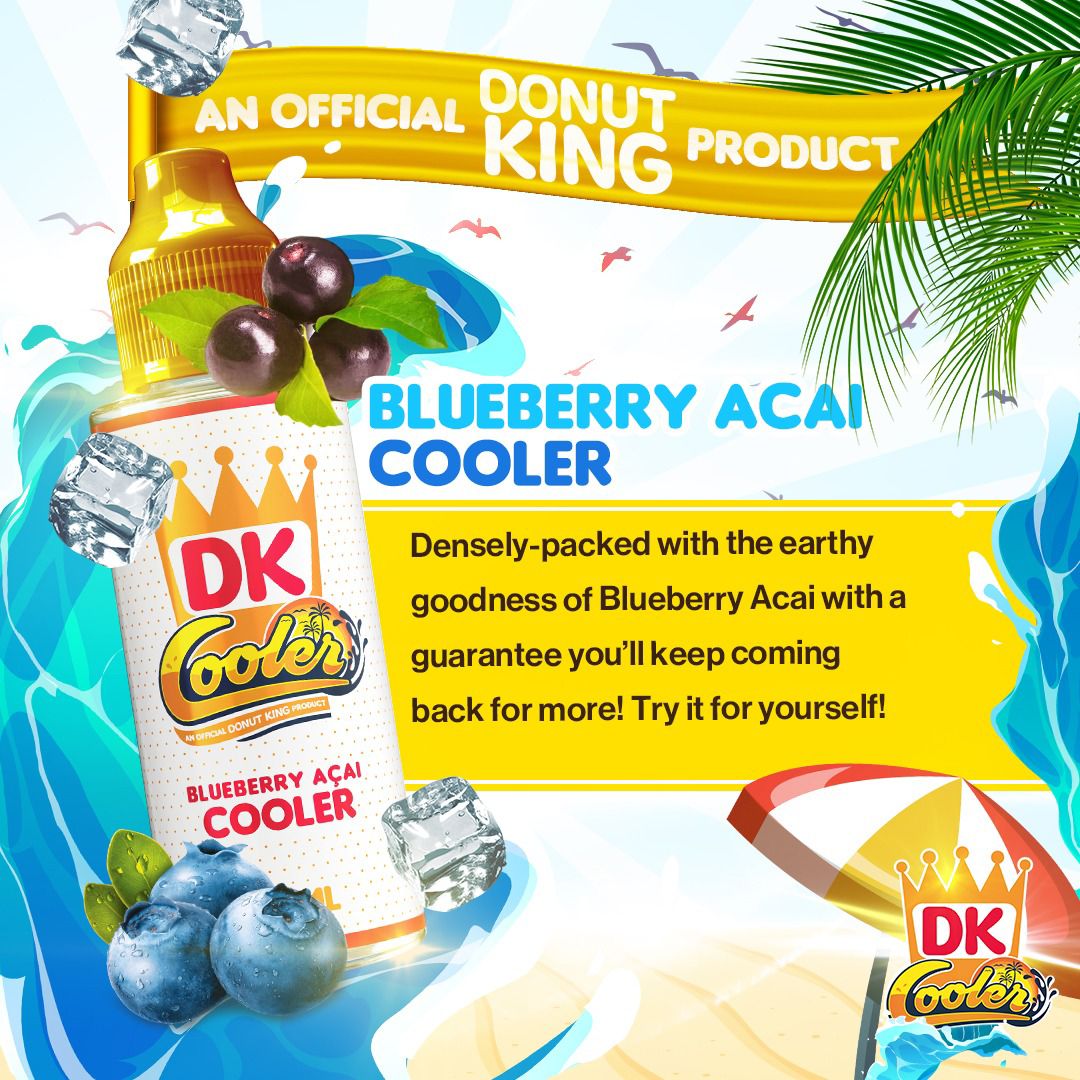 Blueberry Acai DK Cooler By Donut King 100ML E Liquid 70VG Vape 0MG Sh Blueberry Acai DK Cooler By Donut King 100ML E Liquid 70VG Vape 0MG Sh