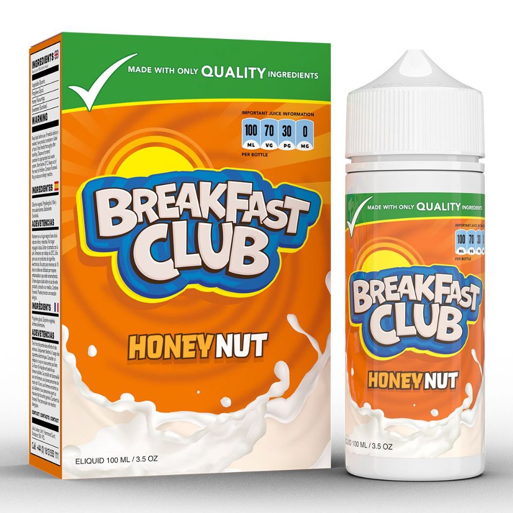Honey Nut by Breakfast Club 100ML E Liquid 70VG Vape 0MG Juice Honey Nut by Breakfast Club 100ML E Liquid 70VG Vape 0MG Juice