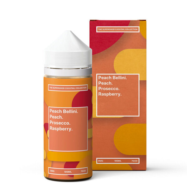 supergood vape juice Peach Bellini By Supergood Cocktail Collection 100ML E Liquid 70VG Vap