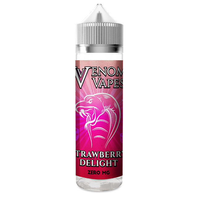 Strawberry Delight By Venom Vapes 50ML E Liquid 80VG Vape 0MG Juice Strawberry Delight By Venom Vapes 50ML E Liquid 80VG Vape 0MG Juice
