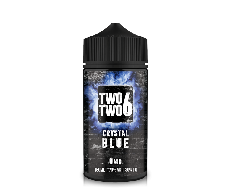 crystal-blue-two-two-6-226-150ml-e-liquid-70vg-vape-0mg-juice-shortfill