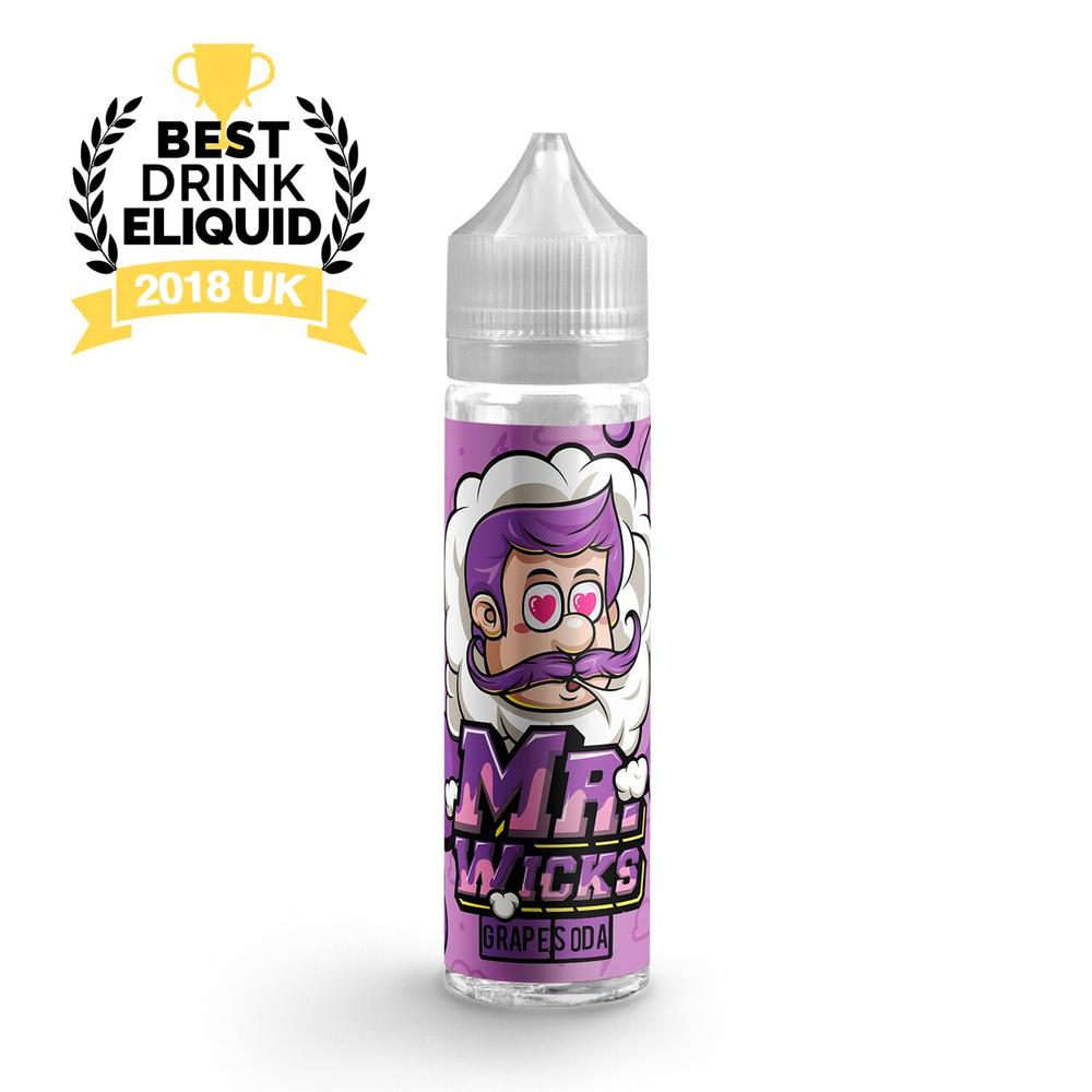 Grape Soda E-Liquid by Mr Wicks - 50ml Shortfill E Liquid 70VG Vape Grape Soda E-Liquid by Mr Wicks - 50ml Shortfill E Liquid 70VG Vape