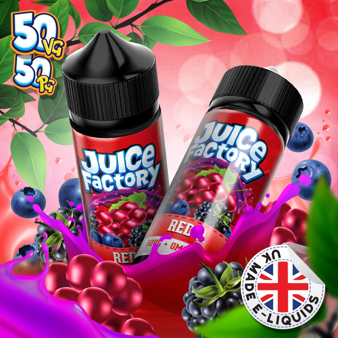 Red A by Juice Factory. 100ML E-liquid, 0MG vape, 50VG/50PG juice Red A by Juice Factory. 100ML E-liquid, 0MG vape, 50VG/50PG juice