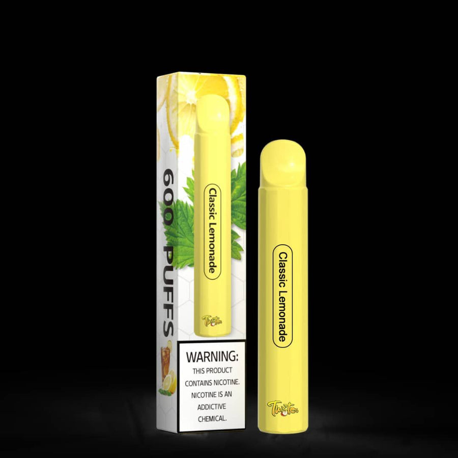 classic-lemonade-twister-disposable-vape-pen-pod-device-20mg-2%-nic-salt-600-puffs