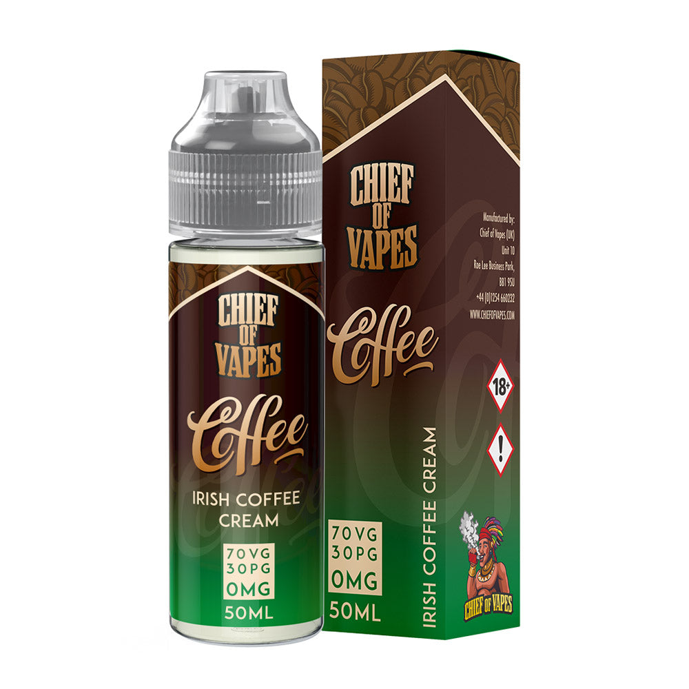 Chief Of Vapes Irish Coffee Cream 50ml E Liquid Juice 70vg Vape Shortf Chief Of Vapes Irish Coffee Cream 50ml E Liquid Juice 70vg Vape Shortf