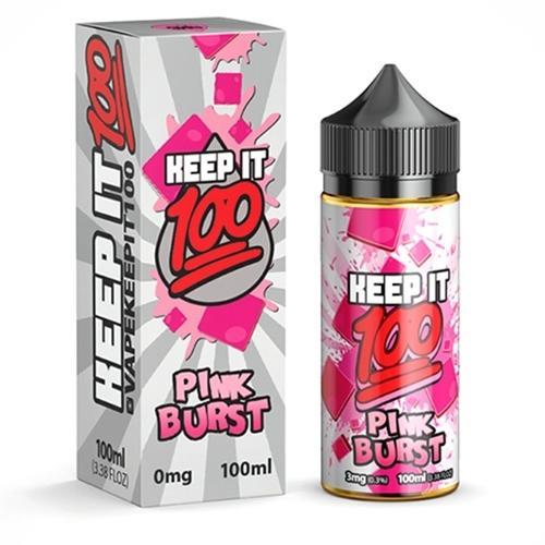 PINK BURST KEEP IT 100 E LIQUID 100ML SHORTFILL 70VG VAPE PINK BURST KEEP IT 100 E LIQUID 100ML SHORTFILL 70VG VAPE