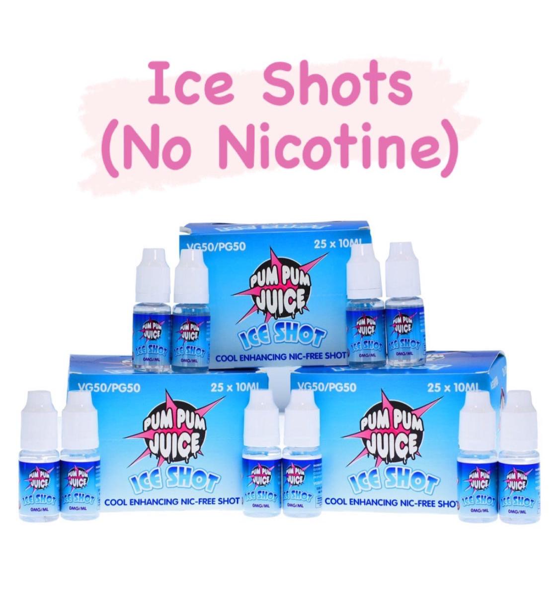 Pum Pum Ice Shot 50vg 50pg - X5/X10/X25 - Multibuy