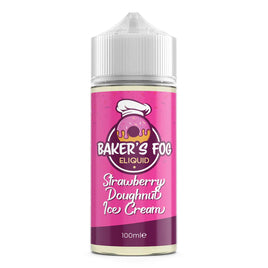strawberry-doughnut-ice-cream-baker's-fog-100ml-e-liquid-70vg-30pg-vape-0mg-juice