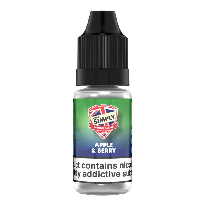 Apple & Berry By Vape Simply 10ML E Liquid 50VG/50PG Vape Juice | All Apple & Berry By Vape Simply 10ML E Liquid 50VG/50PG Vape Juice | All