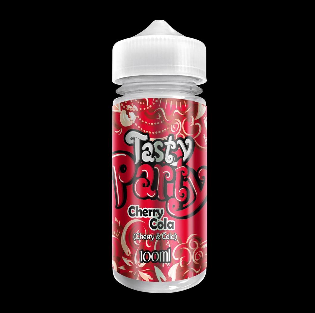 Cherry Cola by Tasty Party. 100ML E-liquid, 0MG vape, 70VG/30PG juice Cherry Cola by Tasty Party. 100ML E-liquid, 0MG vape, 70VG/30PG juice