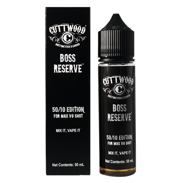 CUTTWOOD BOSS RESERVE E-LIQUID 50ML 70VG 0MG CUTTWOOD BOSS RESERVE E-LIQUID 50ML 70VG 0MG