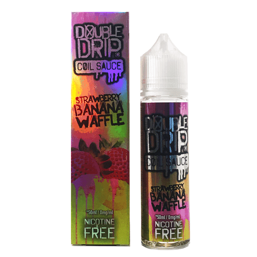 DOUBLE DRIP STRAWBERRY BANANA WAFFLE E LIQUID 50ML 80VG DOUBLE DRIP STRAWBERRY BANANA WAFFLE E LIQUID 50ML 80VG