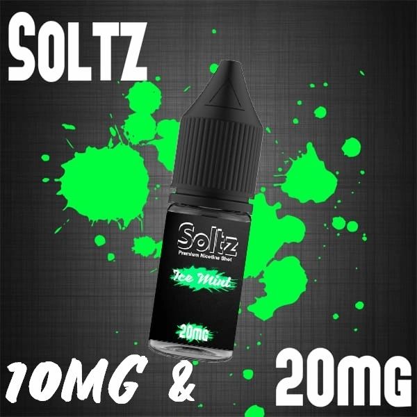 Ice Mint by Soltz, Premium Nicotine Salt, 10ML E Liquid, 10MG/20MG Vap Ice Mint by Soltz, Premium Nicotine Salt, 10ML E Liquid, 10MG/20MG Vap