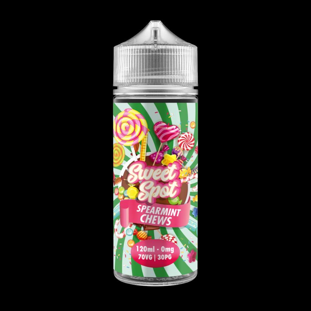 Spearmint Chews by Sweet Spot 0MG 100ML E-liquid. 70VG/30PG Vape Juice Spearmint Chews by Sweet Spot 0MG 100ML E-liquid. 70VG/30PG Vape Juice