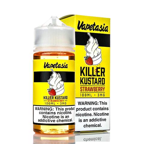 killer custard vape juice Killer Kustard Strawberry by Vapetasia, 100ML E Liquid, 70VG Vape, 0MG