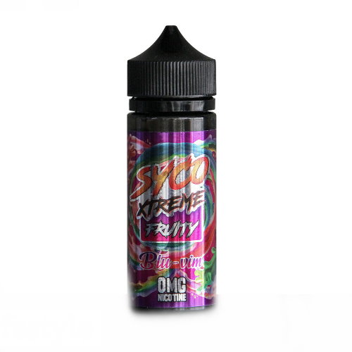 SYCO XTREME FRUITY BLU VIM 100ML SHORTFILL E LIQUID 80VG VAPE SYCO XTREME FRUITY BLU VIM 100ML SHORTFILL E LIQUID 80VG VAPE