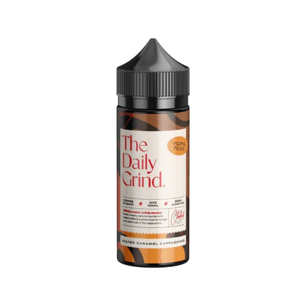 salted-caramel-cappuccino-the-daily-grind-100ml-e-liquid-70vg-30pg-vape-0mg-juice-shortfill