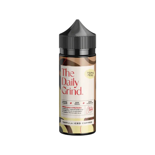 Vanilla Iced Coffee By The Daily Grind 100ML E Liquid 70VG Vape 0MG Ju Vanilla Iced Coffee By The Daily Grind 100ML E Liquid 70VG Vape 0MG Ju
