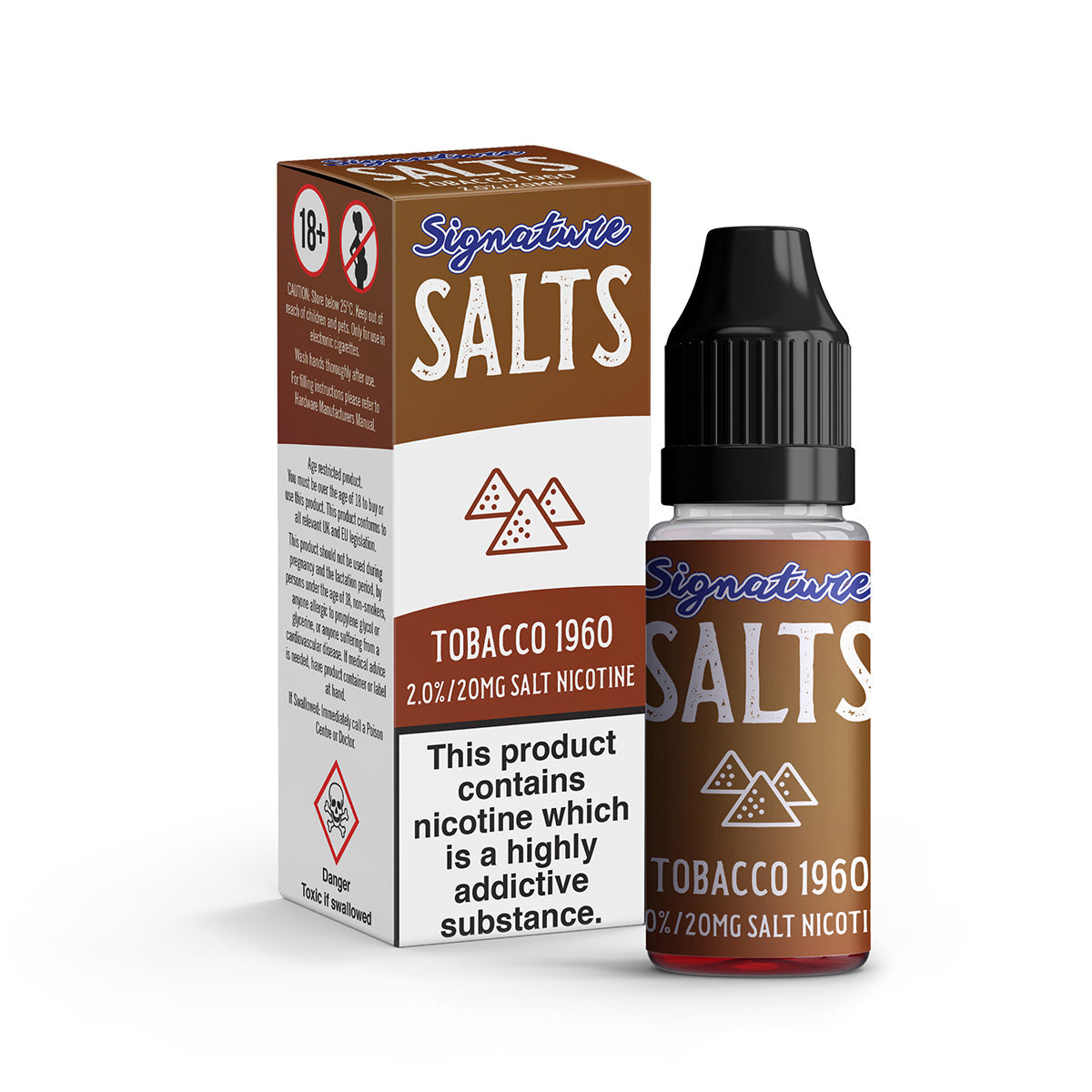 big vape battery Tobacco 1960 By Signature Salts 10 x 10ML E Liquid 50VG Vape 20MG Juic