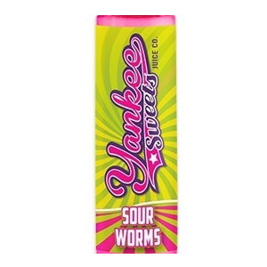YANKEE SWEETS JUICE CO SOUR WORMS 50ML SHORTFILL E LIQUID 70VG VAPE YANKEE SWEETS JUICE CO SOUR WORMS 50ML SHORTFILL E LIQUID 70VG VAPE