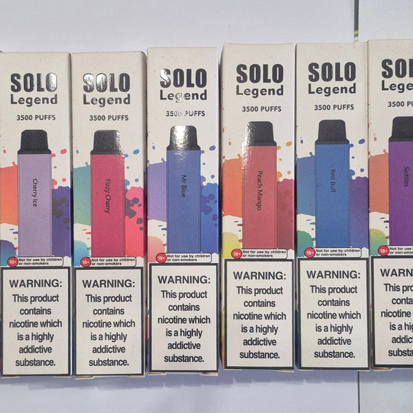 PRICE REDUCED* SOLO LEGEND 3500 DISPOSABLE VAPE PRICE REDUCED* SOLO LEGEND 3500 DISPOSABLE VAPE