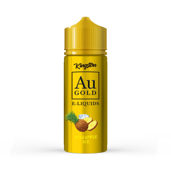Pineapple-ice-Kingston-au-gold-100ml-e-liquid-70vg-30pg-vape-0mg-juice-shortfill-juicedoutvapes-co-uk