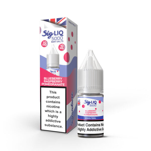 Signature Sig Liq 5000 Bar Salts - 10x10ML Nic Salt 50VG/50PG Vape 10MG/20MG Juice