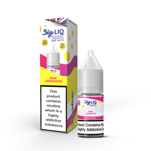 Signature Sig Liq 5000 Bar Salts - 10x10ML Nic Salt 50VG/50PG Vape 10MG/20MG Juice