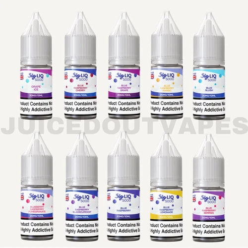 Signature Sig Liq 5000 Bar Salts - 10x10ML Nic Salt 50VG/50PG Vape 10MG/20MG Juice