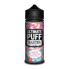 ultimate-puff-easter-edition-toasted-hot--cross-bun-with-jam-100ML-SHORTFILL-E-LIQUID-70VG-0MG-VAPE-JUICE