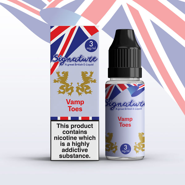 Vamp Toes by Signature 10 x 10ML E liquid 50VG Vape 3/6/12/18MG Juice