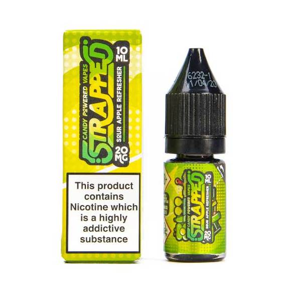 sour-apple-refresher-strapped-nic-salts-10ml-e-liquid-60vg-vape-10mg-20mg-juice