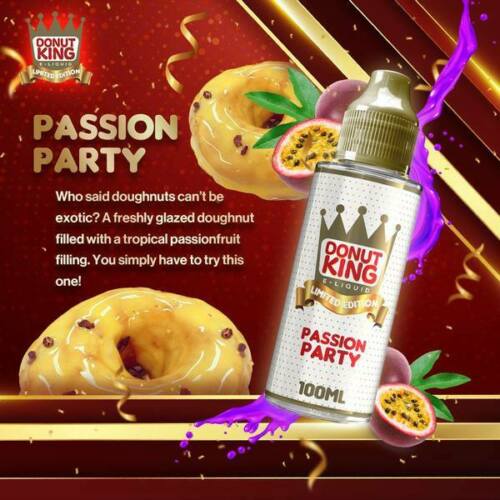 party-passion-limited-edition-donut-king-100ml-0mg-70vg-30pg-sub-ohm-shortfill-e-liquid-vape-juice