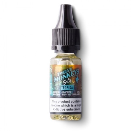 tropika-twelve-12-monkeys-nic-salt-10ml-e-liquid-50vg-50pg-vape-10mg-20mg-juice