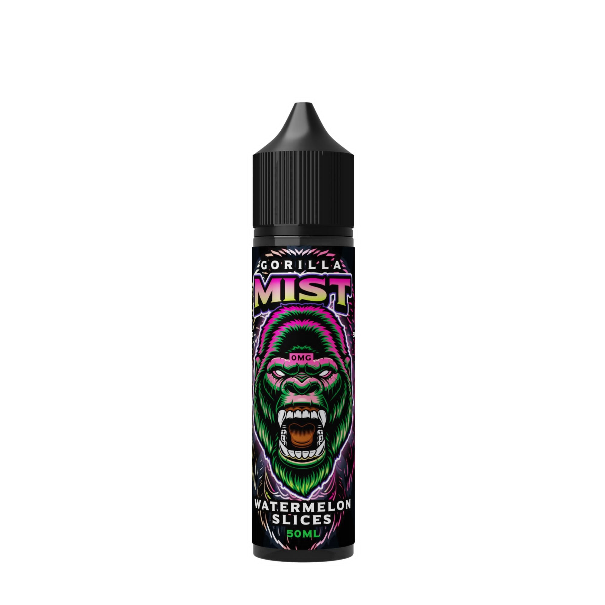 watermelon-slices-gorilla-mist-50ml-e-liquid-50vg-50pg-vape-0mg-juice-short-fill