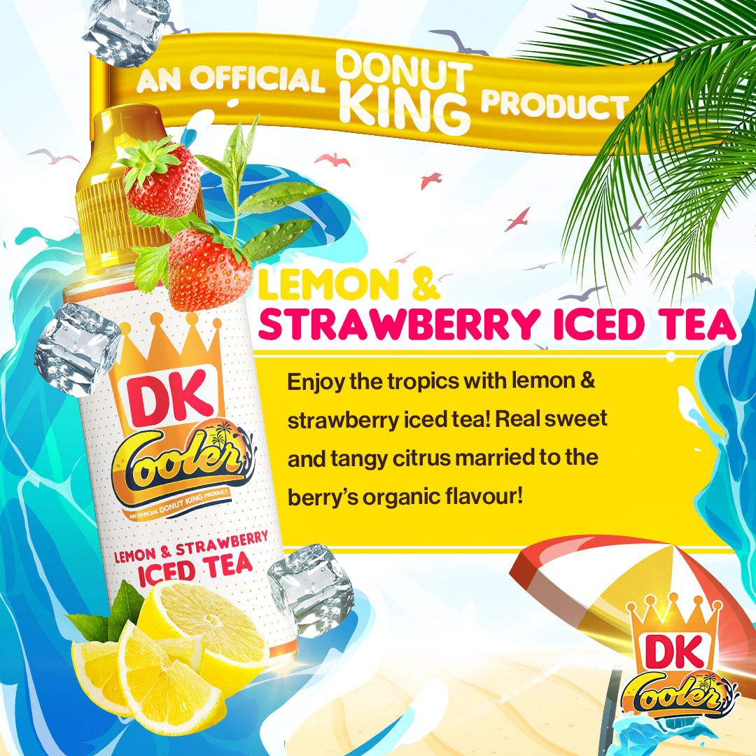 lemon-&-strawberry-iced-tea-donut-king-dk-cooler-100ml-e-liquid-70vg-30pg-vape-0mg-juice-short-fill