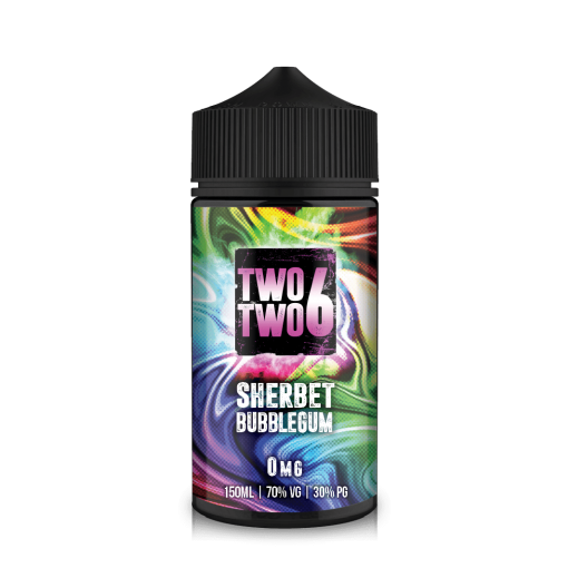 sherbet-bubblegum-two-two-6-226-150ml-e-liquid-70vg-vape-0mg-juice-shortfill