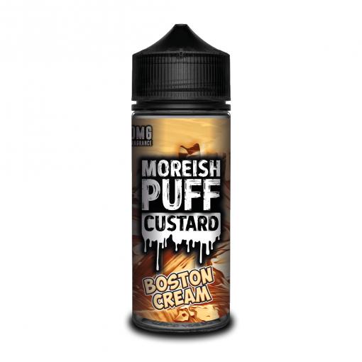 boston-cream-moreish-puff-custard-100ML-SHORTFILL-E-LIQUID-70VG-0MG-USA-VAPE-JUICE