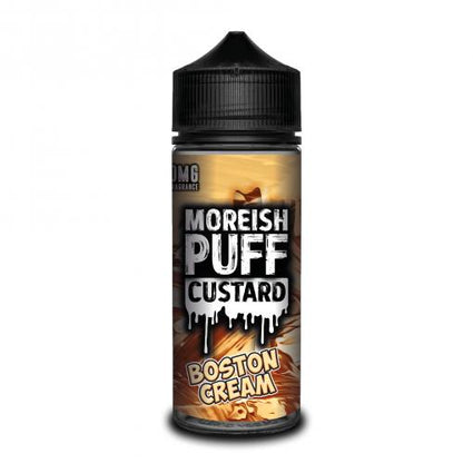 boston-cream-moreish-puff-custard-100ML-SHORTFILL-E-LIQUID-70VG-0MG-USA-VAPE-JUICE