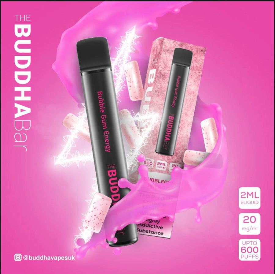 bubble-gum-energy-buddha-bar-disposable-vape-pen-pod-device-20mg-nic-nicotine-salt-2ml-e-liquid-600-puffs